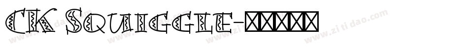 CK Squiggle字体转换